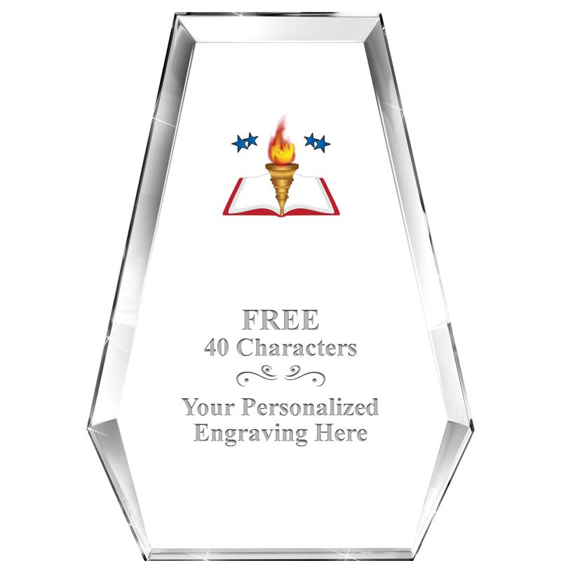 7" ATHENS PYRAMID CRYSTAL