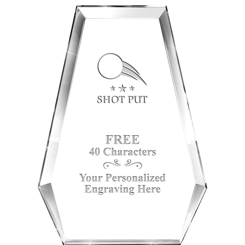 7" ATHENS PYRAMID CRYSTAL