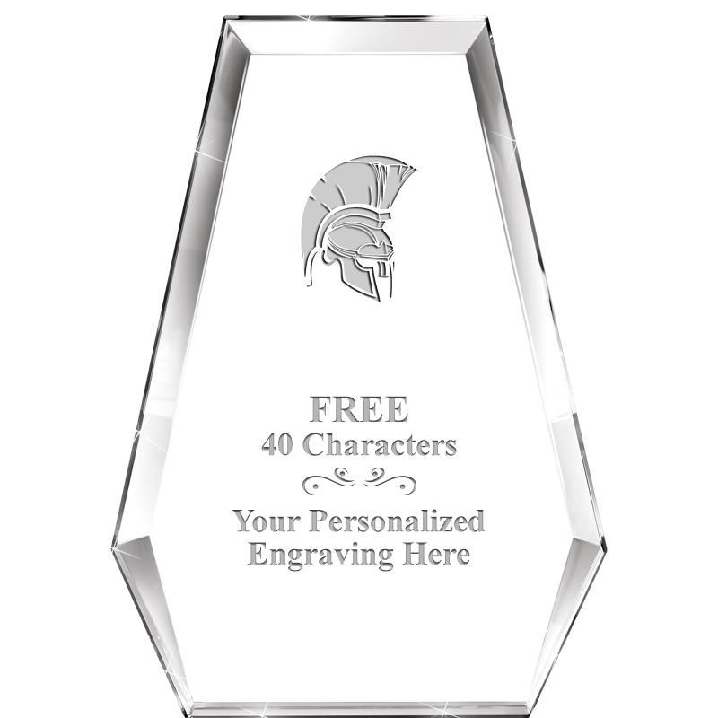 7" ATHENS PYRAMID CRYSTAL