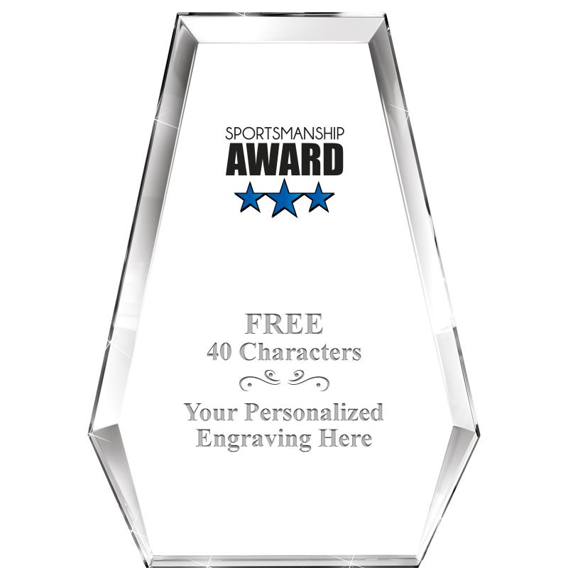 7" ATHENS PYRAMID CRYSTAL