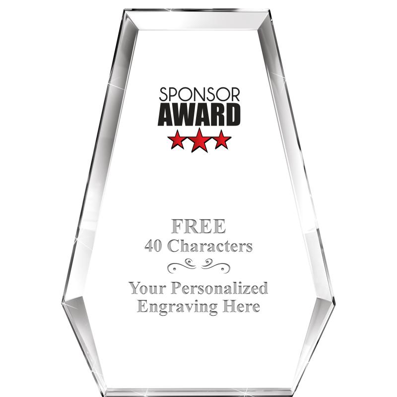 7" ATHENS PYRAMID CRYSTAL