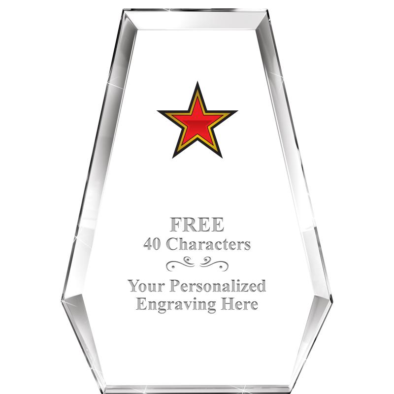 7" ATHENS PYRAMID CRYSTAL