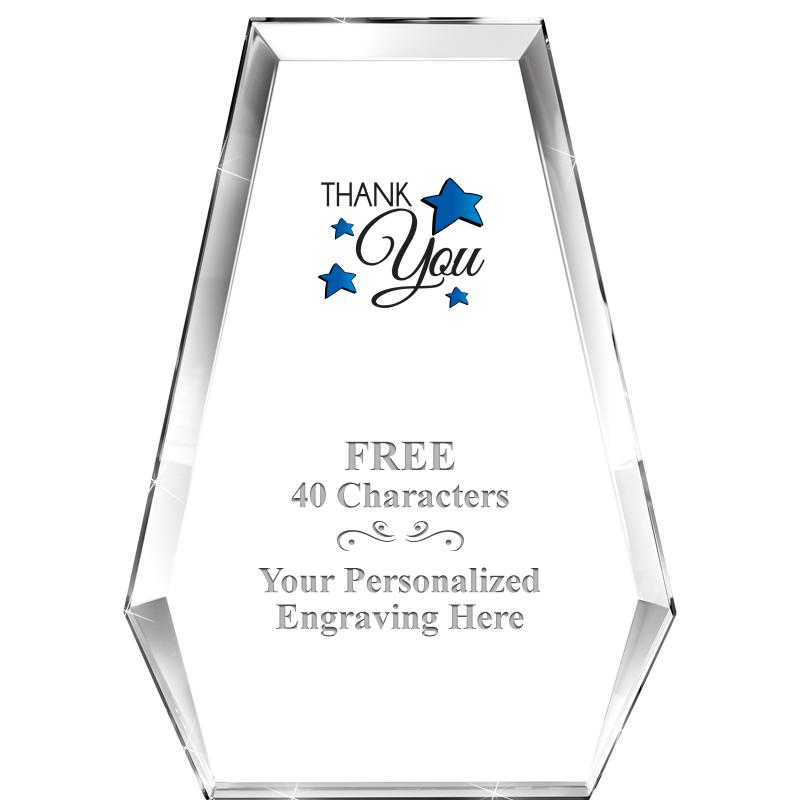 7" ATHENS PYRAMID CRYSTAL