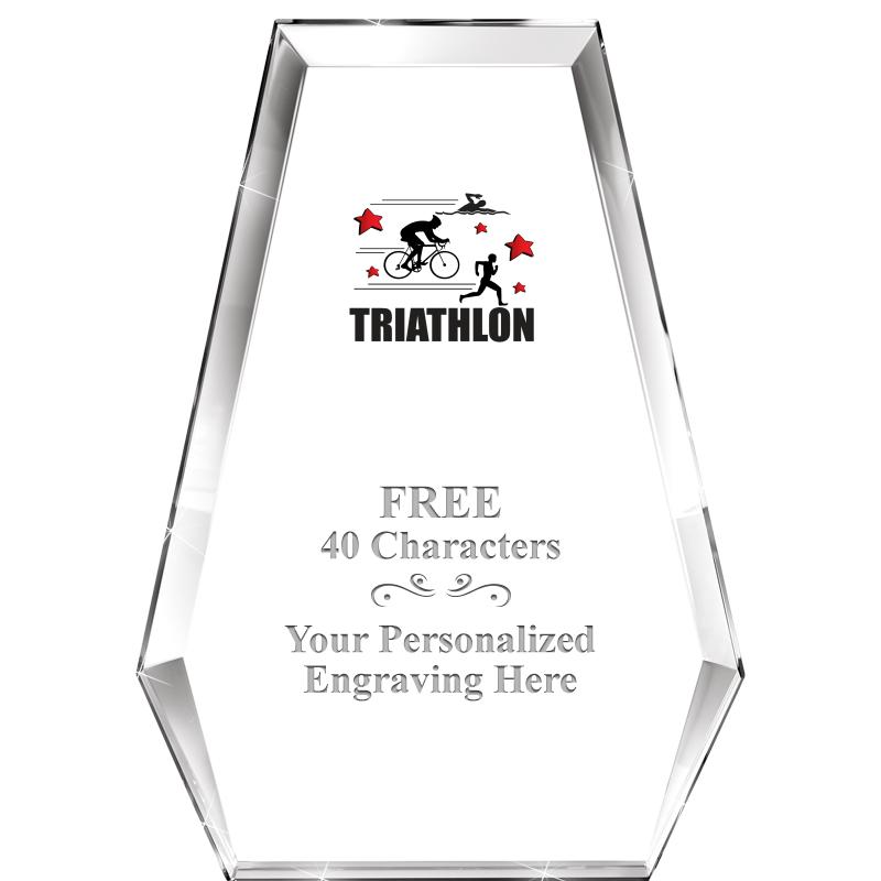 7" ATHENS PYRAMID CRYSTAL