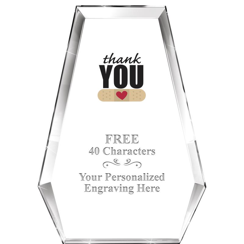 7" ATHENS PYRAMID CRYSTAL