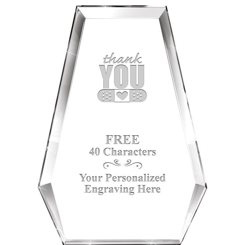 7" ATHENS PYRAMID CRYSTAL