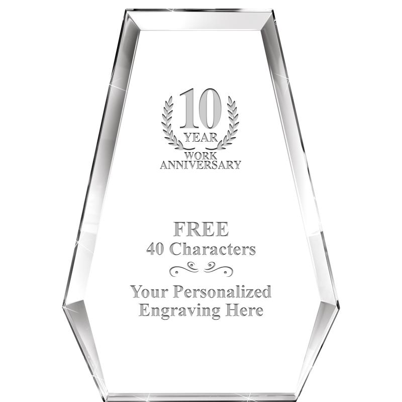 7" ATHENS PYRAMID CRYSTAL