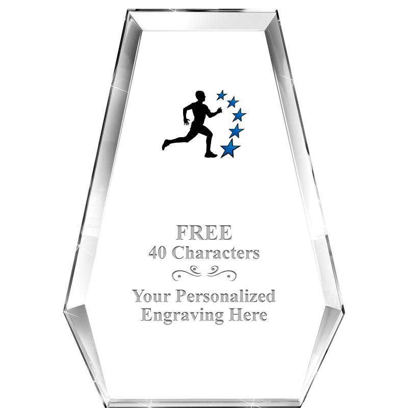 7" ATHENS PYRAMID CRYSTAL