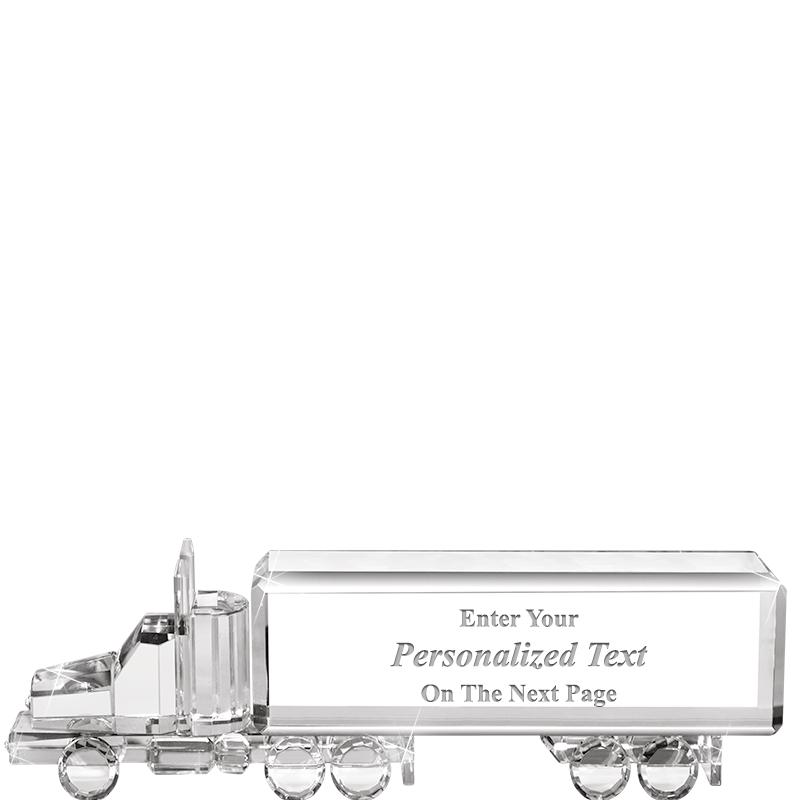 8"W x 2 1/4"H TRUCK CRYSTAL