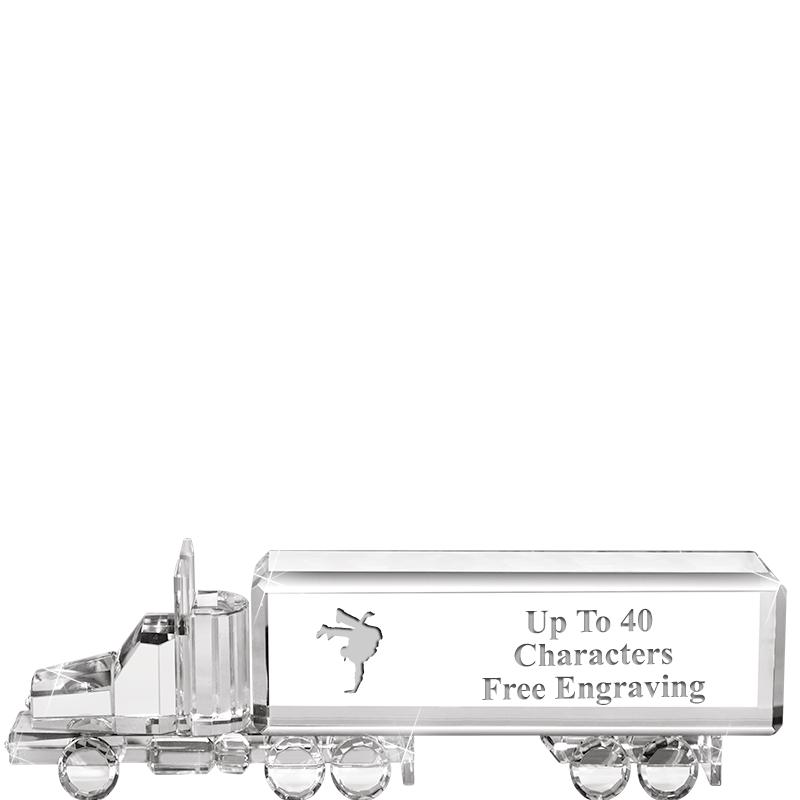 8"W x 2 1/4"H TRUCK CRYSTAL