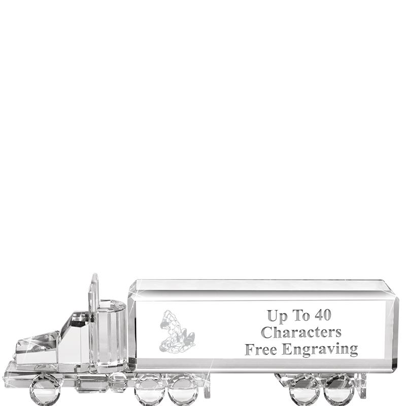 8"W x 2 1/4"H TRUCK CRYSTAL