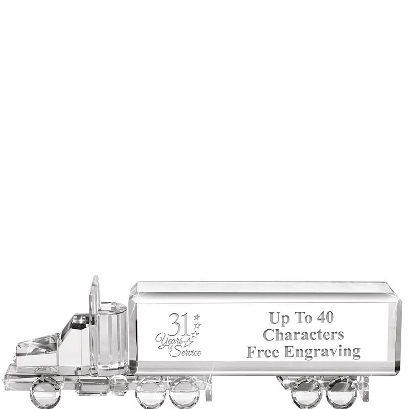 8"W x 2 1/4"H TRUCK CRYSTAL