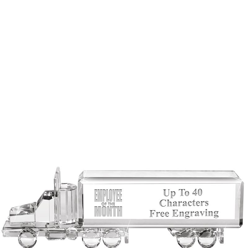 8"W x 2 1/4"H TRUCK CRYSTAL