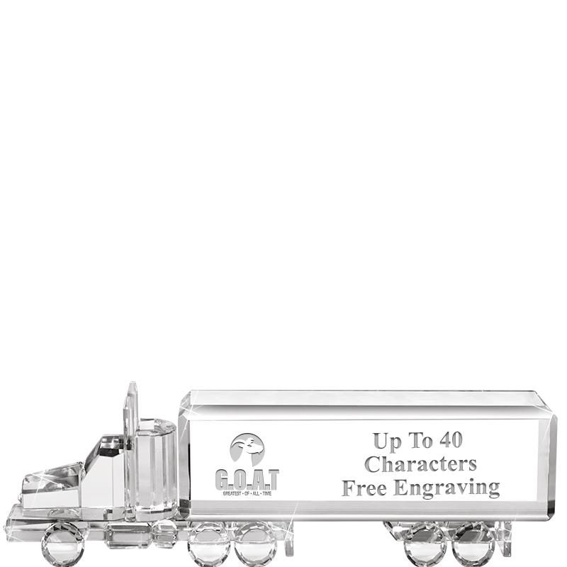 8"W x 2 1/4"H TRUCK CRYSTAL