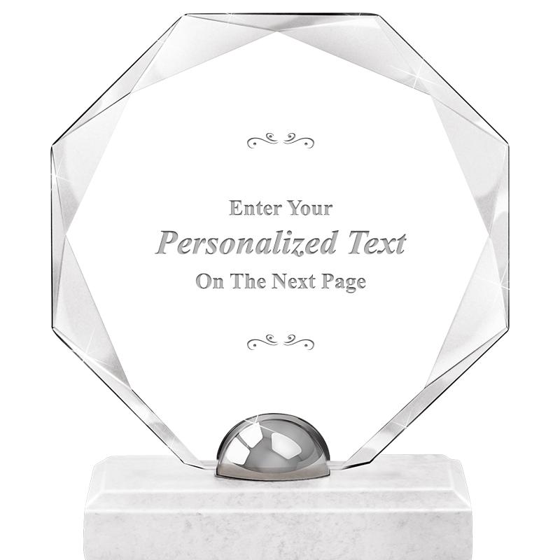 8.25" TURIN OCTAGON CRYSTAL