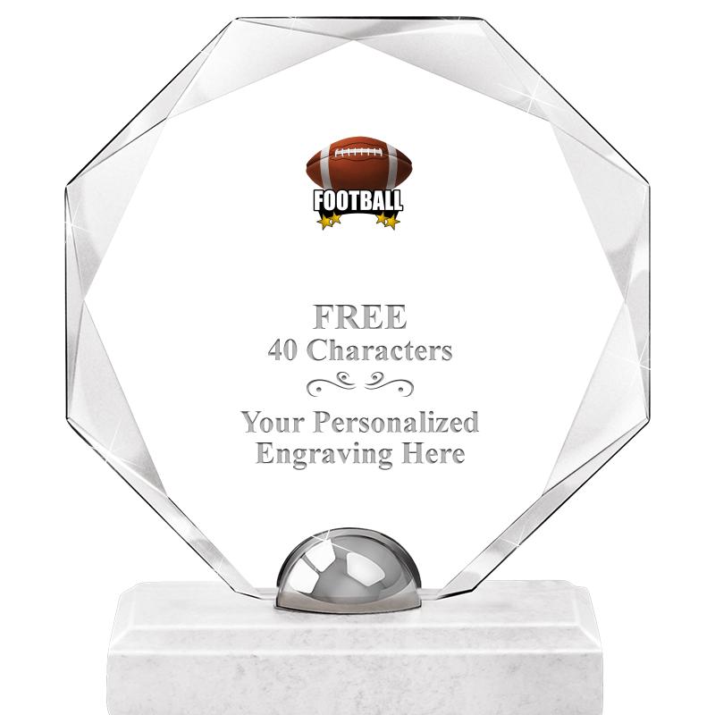 8.25" TURIN OCTAGON CRYSTAL