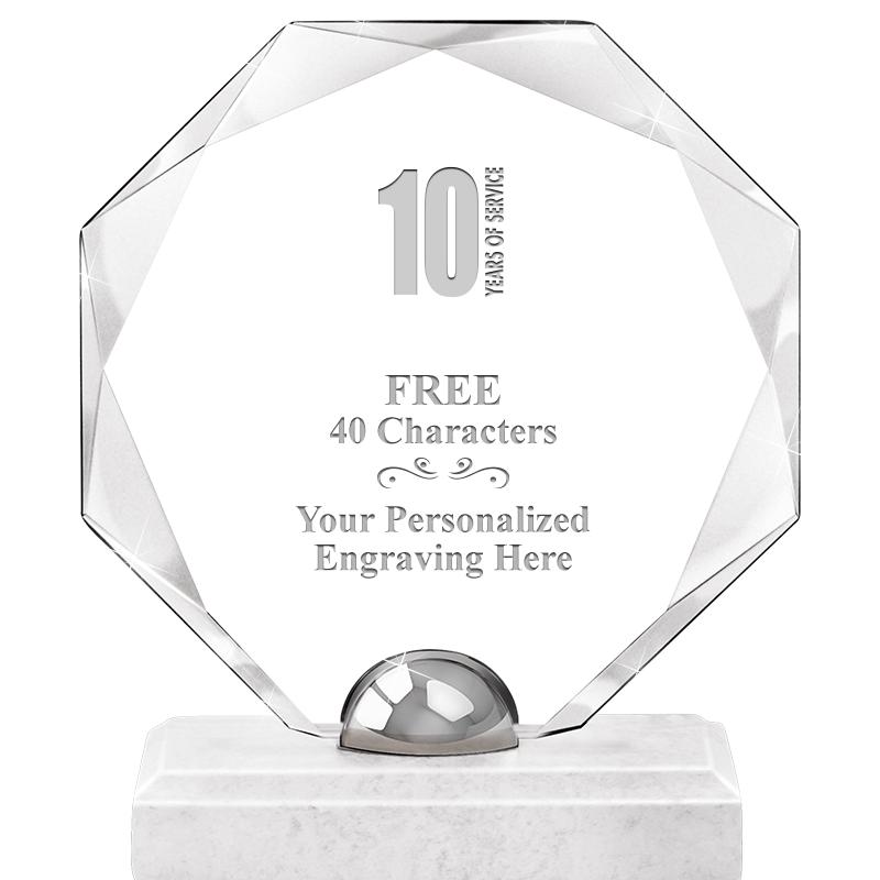 8.25" TURIN OCTAGON CRYSTAL