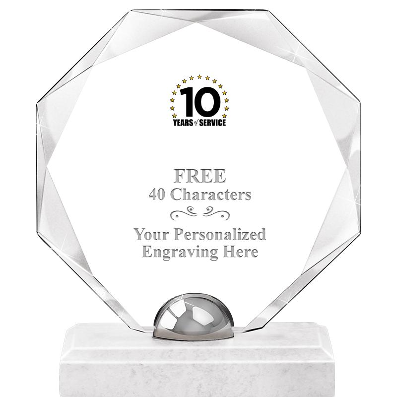 8.25" TURIN OCTAGON CRYSTAL