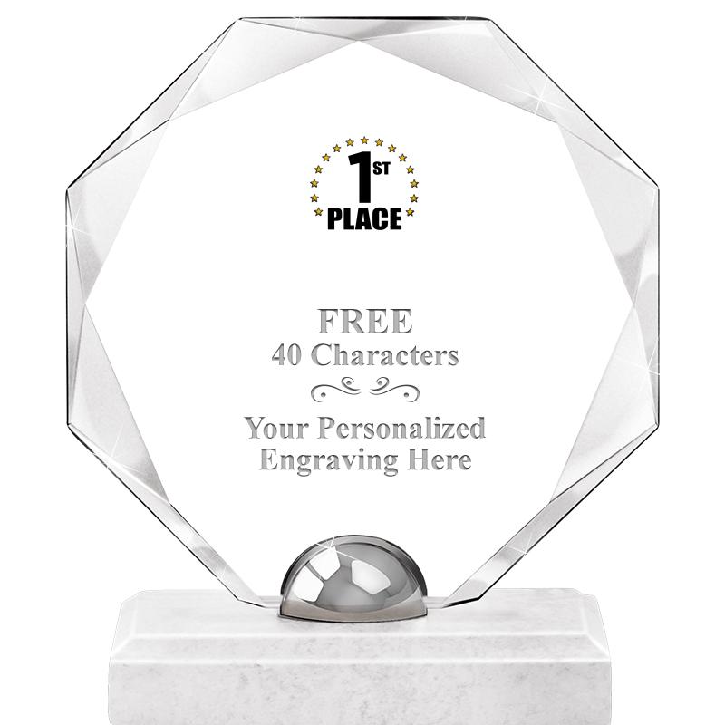 8.25" TURIN OCTAGON CRYSTAL