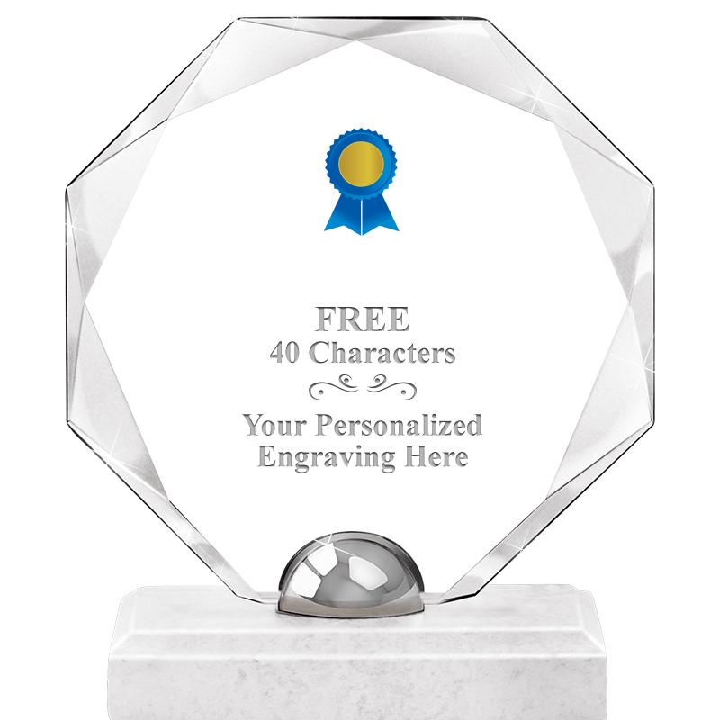 8.25" TURIN OCTAGON CRYSTAL