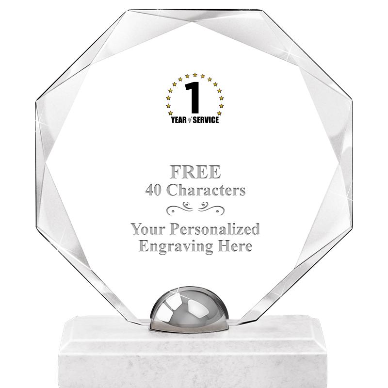 8.25" TURIN OCTAGON CRYSTAL