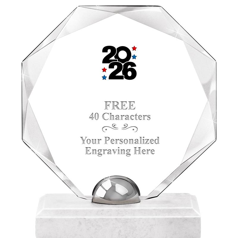 8.25" TURIN OCTAGON CRYSTAL