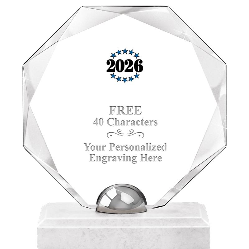 8.25" TURIN OCTAGON CRYSTAL