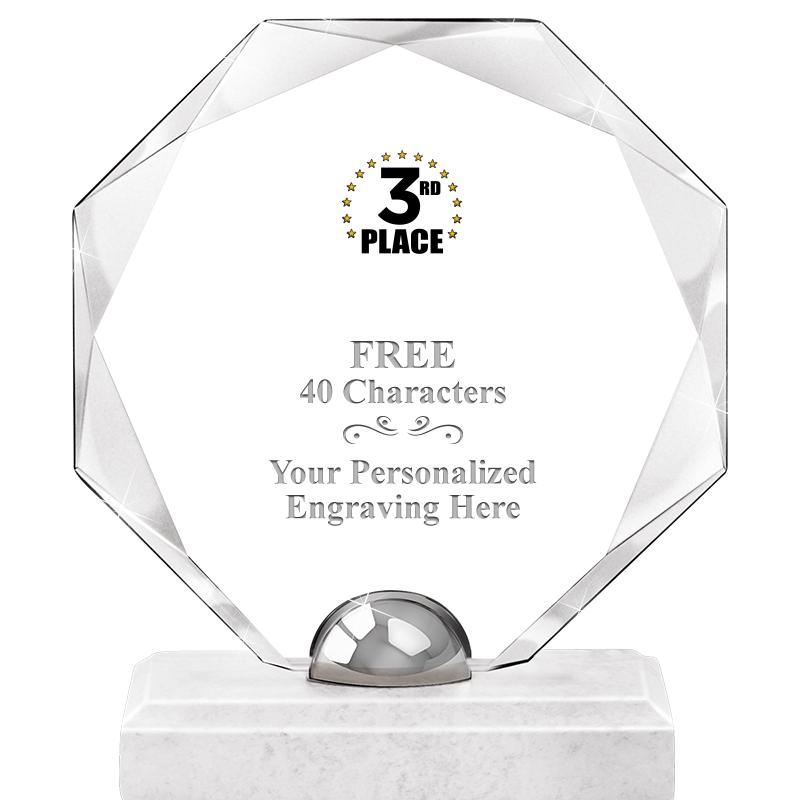 8.25" TURIN OCTAGON CRYSTAL