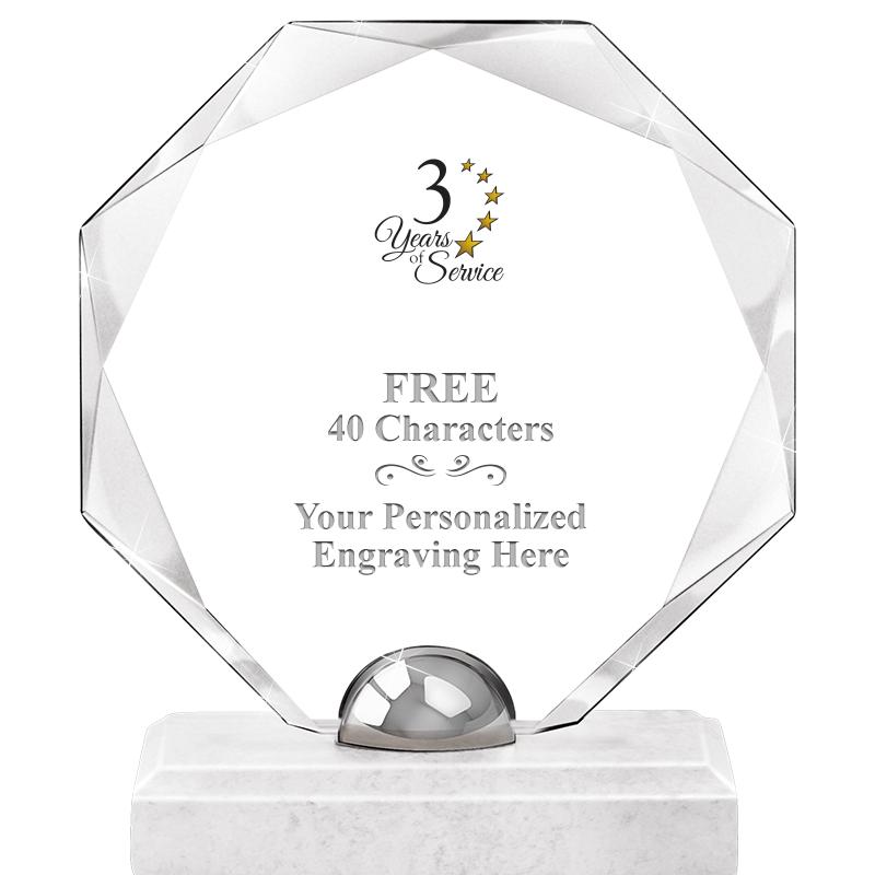 8.25" TURIN OCTAGON CRYSTAL