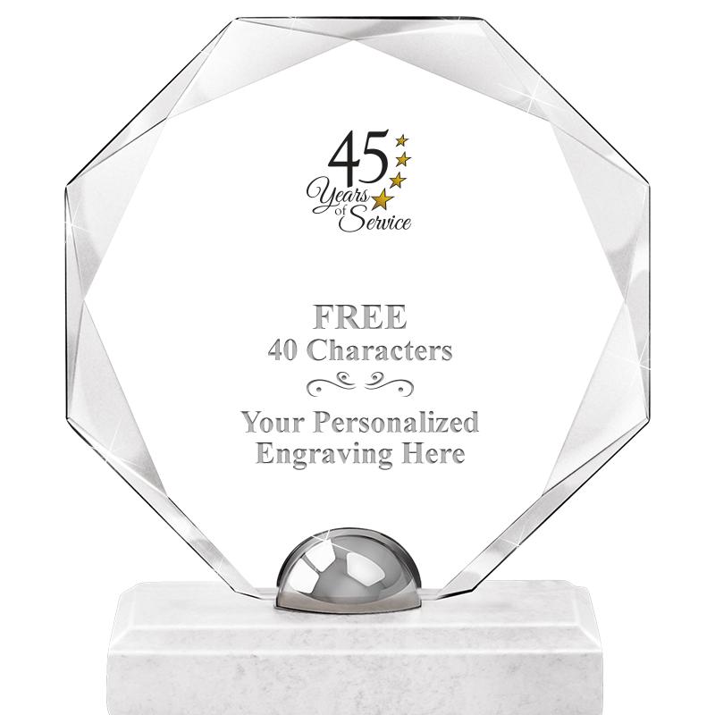 8.25" TURIN OCTAGON CRYSTAL