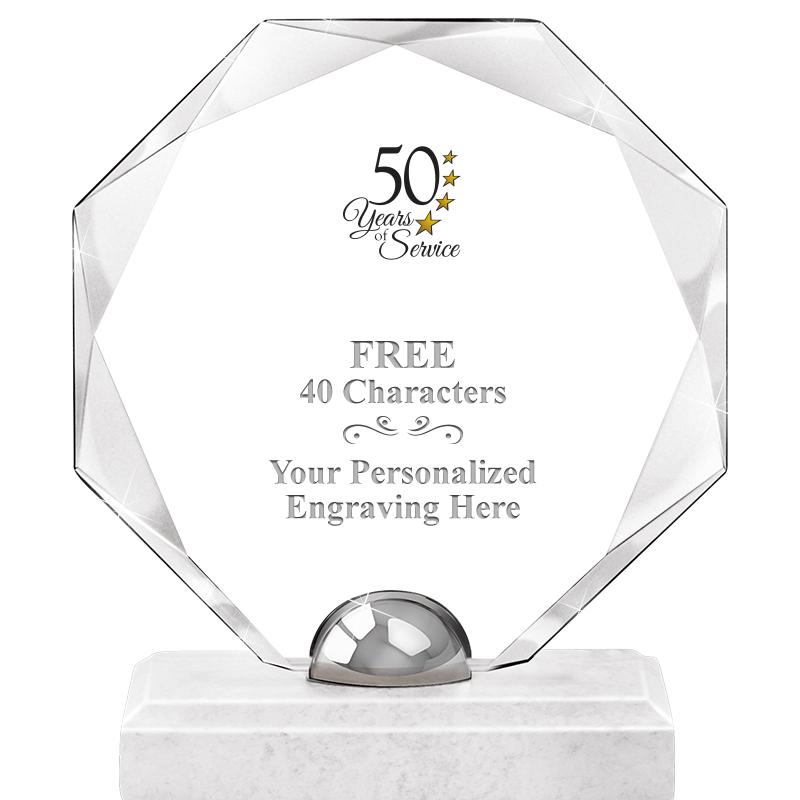 8.25" TURIN OCTAGON CRYSTAL