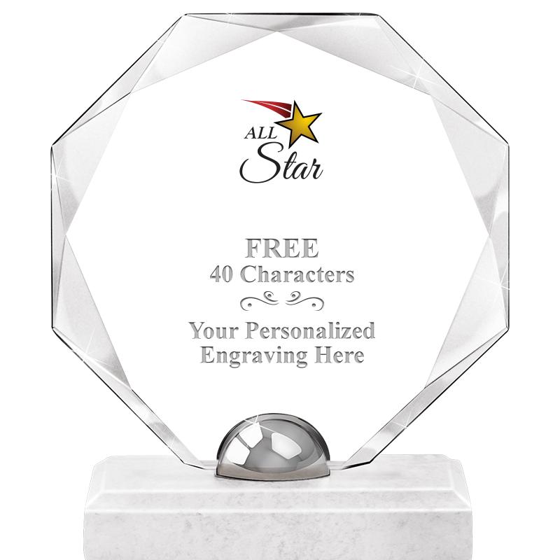 8.25" TURIN OCTAGON CRYSTAL