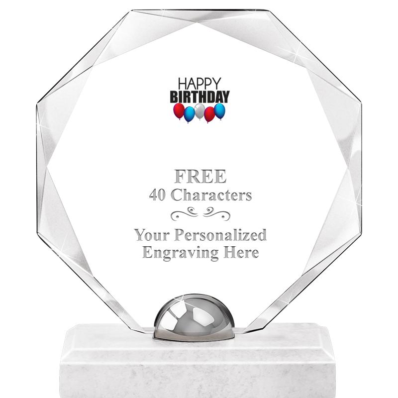 8.25" TURIN OCTAGON CRYSTAL