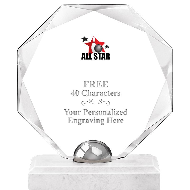 8.25" TURIN OCTAGON CRYSTAL