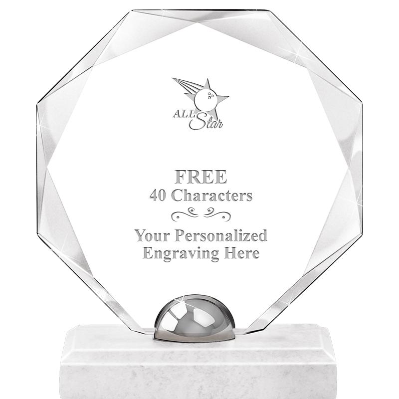 8.25" TURIN OCTAGON CRYSTAL