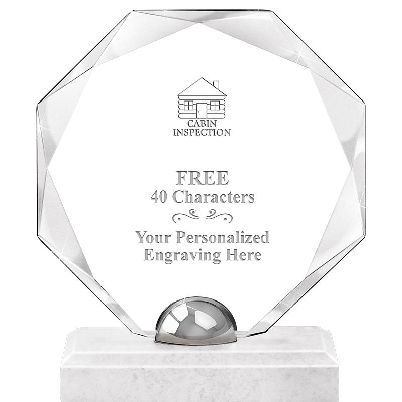 8.25" TURIN OCTAGON CRYSTAL