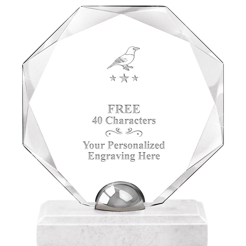 8.25" TURIN OCTAGON CRYSTAL