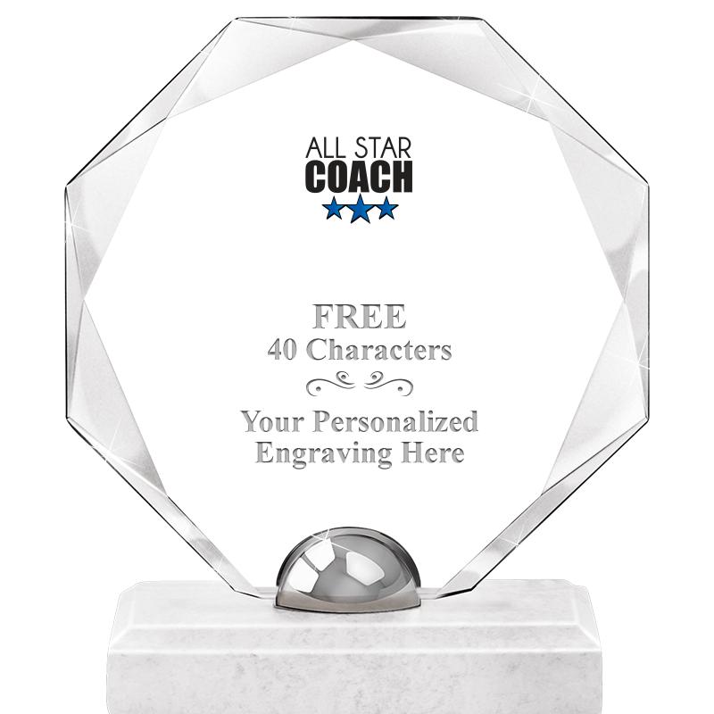 8.25" TURIN OCTAGON CRYSTAL