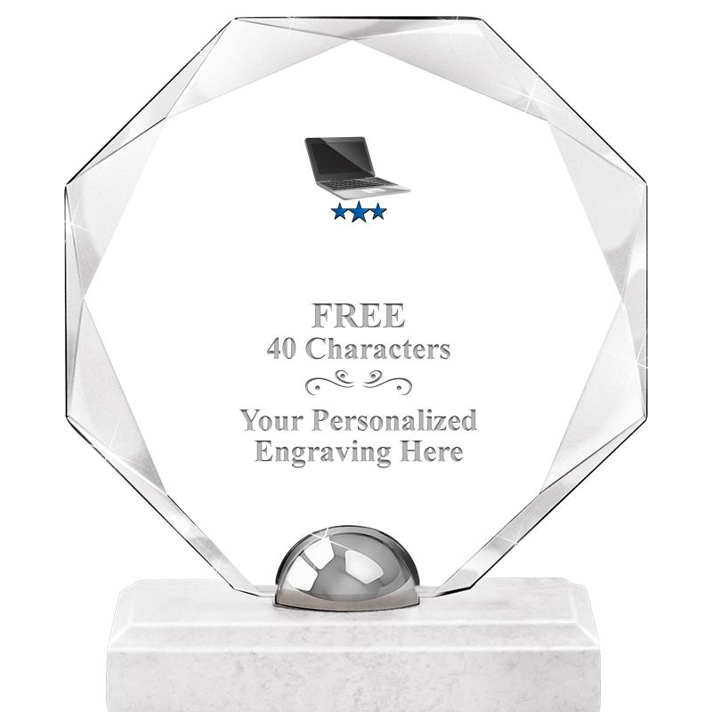 8.25" TURIN OCTAGON CRYSTAL