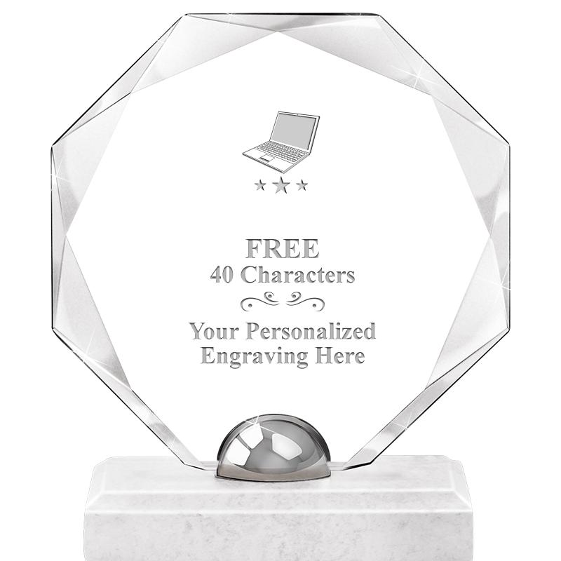 8.25" TURIN OCTAGON CRYSTAL