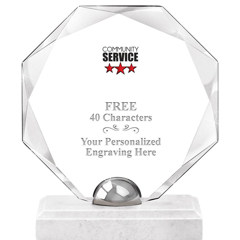 8.25" TURIN OCTAGON CRYSTAL