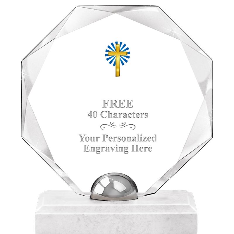 8.25" TURIN OCTAGON CRYSTAL