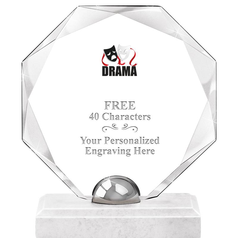 8.25" TURIN OCTAGON CRYSTAL