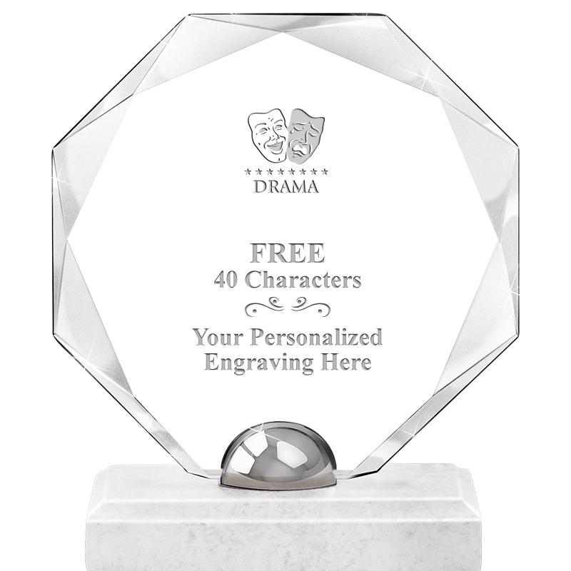 8.25" TURIN OCTAGON CRYSTAL