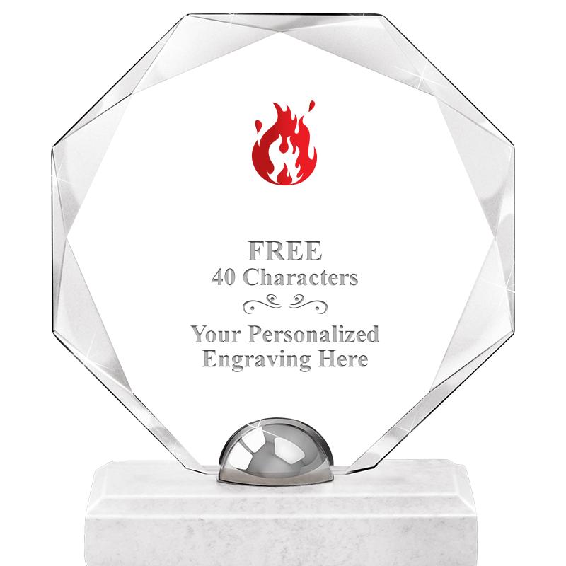 8.25" TURIN OCTAGON CRYSTAL