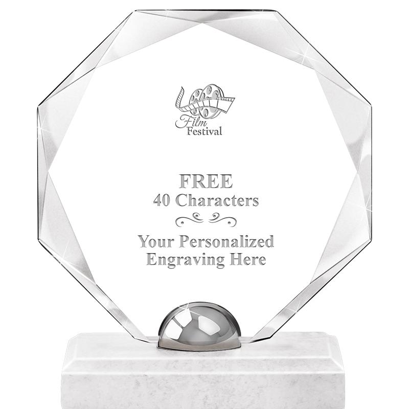 8.25" TURIN OCTAGON CRYSTAL