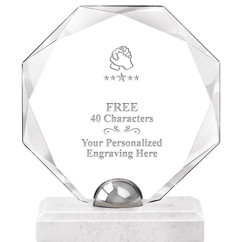 8.25" TURIN OCTAGON CRYSTAL