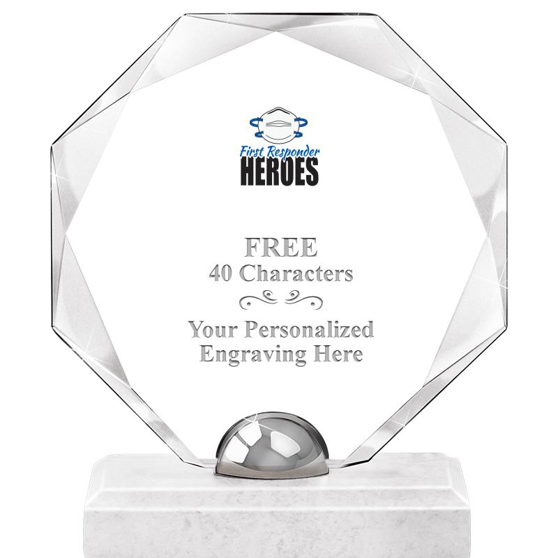 8.25" TURIN OCTAGON CRYSTAL