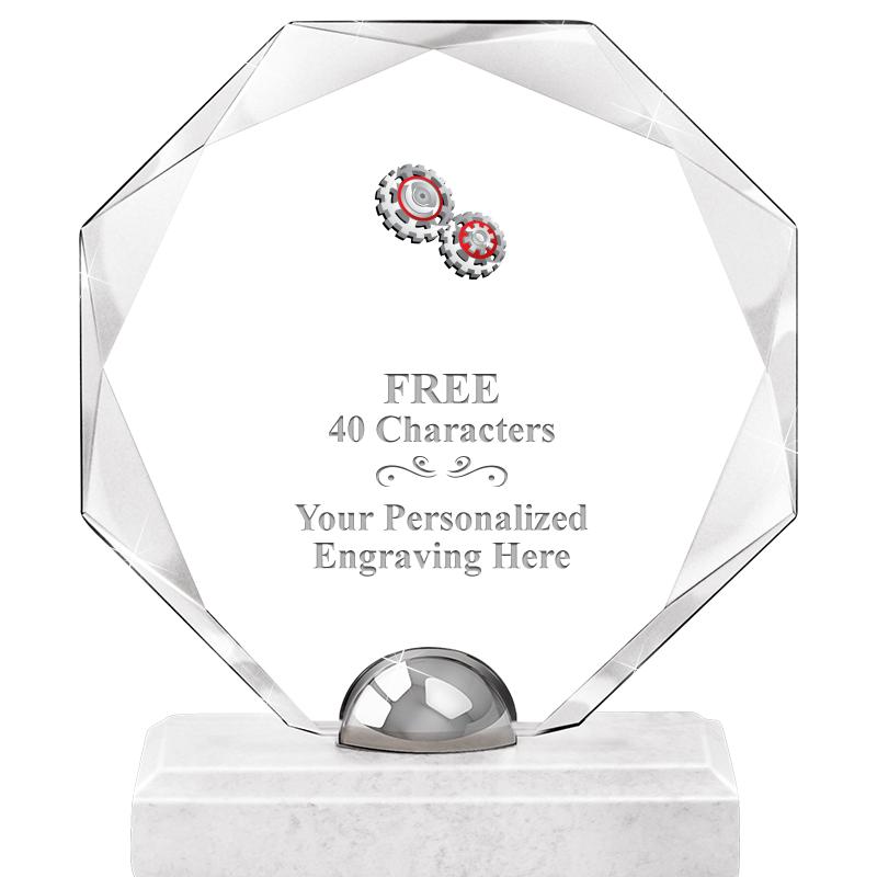 8.25" TURIN OCTAGON CRYSTAL