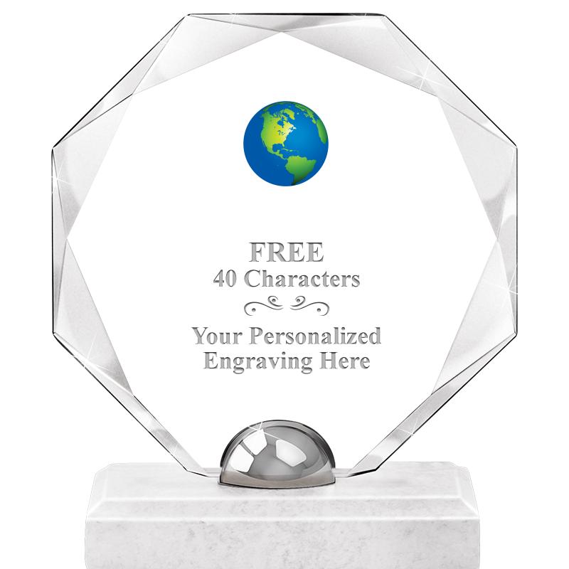 8.25" TURIN OCTAGON CRYSTAL